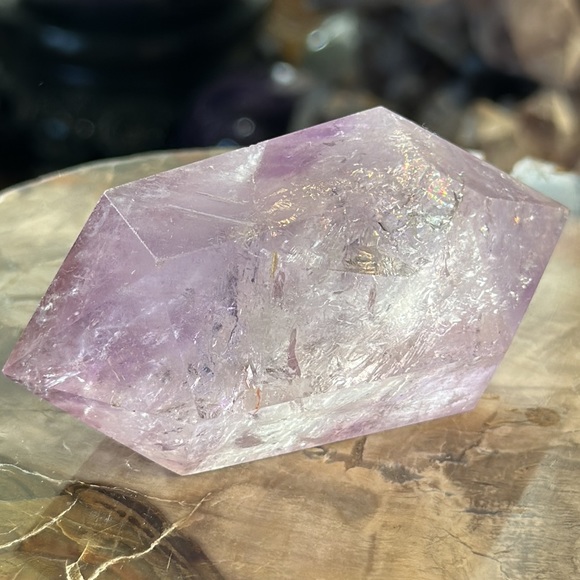Amethyst DT Crystal Point With Rainbows! - Picture 5 of 10
